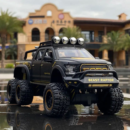 Ford Raptor F150 Modified Off-Road Vehicle Model Metal