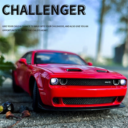 Dodge Challenger SRT Hellcat Sports Car Model Diecast (Metal)