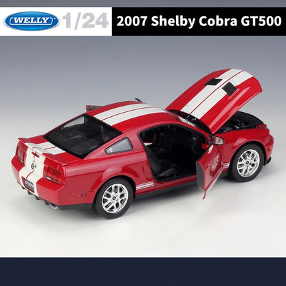 Mustang 2007  Shelby Cobra GT500 Alloy Sports Car Diecast Metal