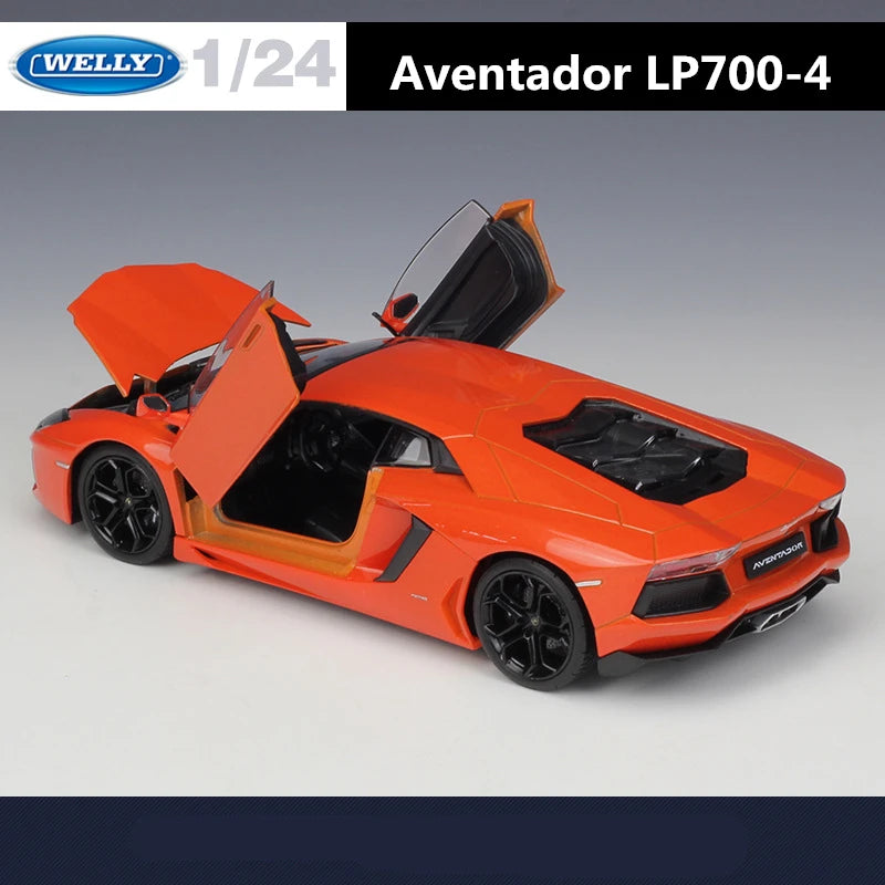 Lamborghini Aventador Car Model Metal