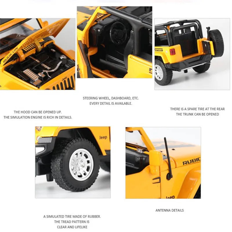 Jeep Wrangler Rubicon Car Model Diecasts (Metal)