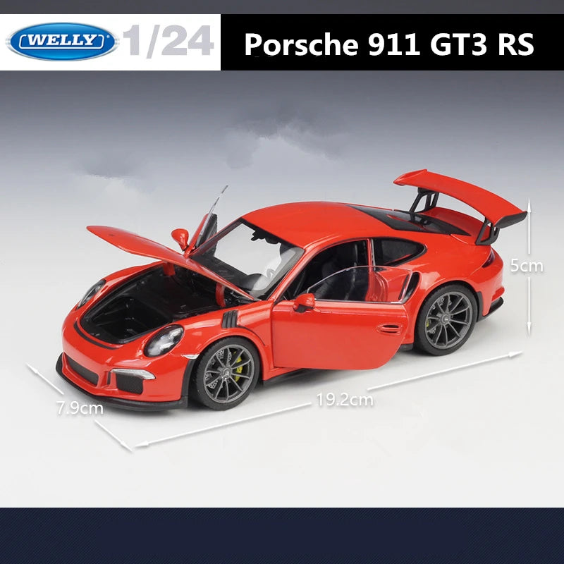 Porsche 911 GT3 RS Car Model Metal
