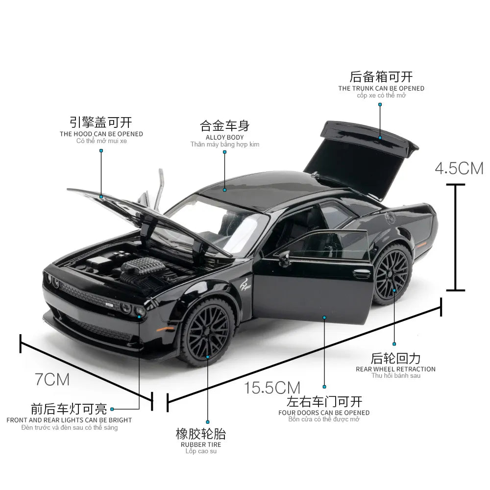 Challenger Muscle Car Model (METAL)