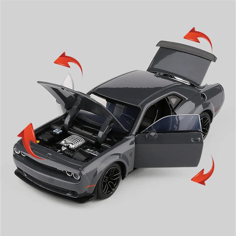 Dodge Challenger SRT Hellcat Sports Car Model Diecast (Metal)