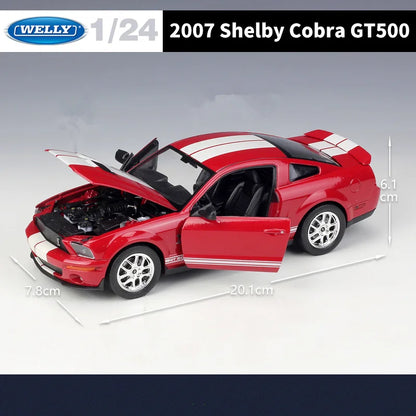 Mustang 2007  Shelby Cobra GT500 Alloy Sports Car Diecast Metal